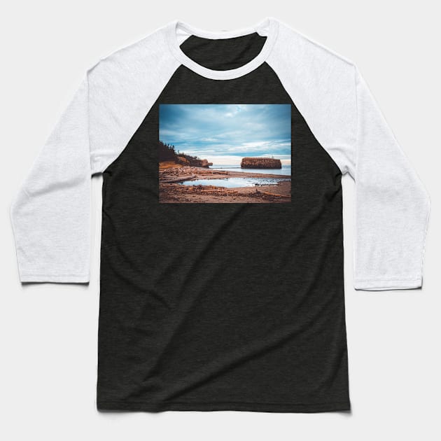 Early Morning at Pokeshaw Rock in New-Brunswick, Canada V3 Baseball T-Shirt by Family journey with God